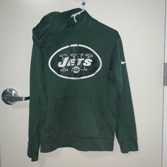 New York Jets Green NFL Nike Therma-Fit Hoodie Men’s Small - Picture 2 of 8